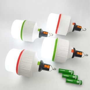 Retractable Emergency Light Bulb USB Rechargeable Detachable Battery Bulb Mobile Lighting Export Led Energy-Saving Lamp