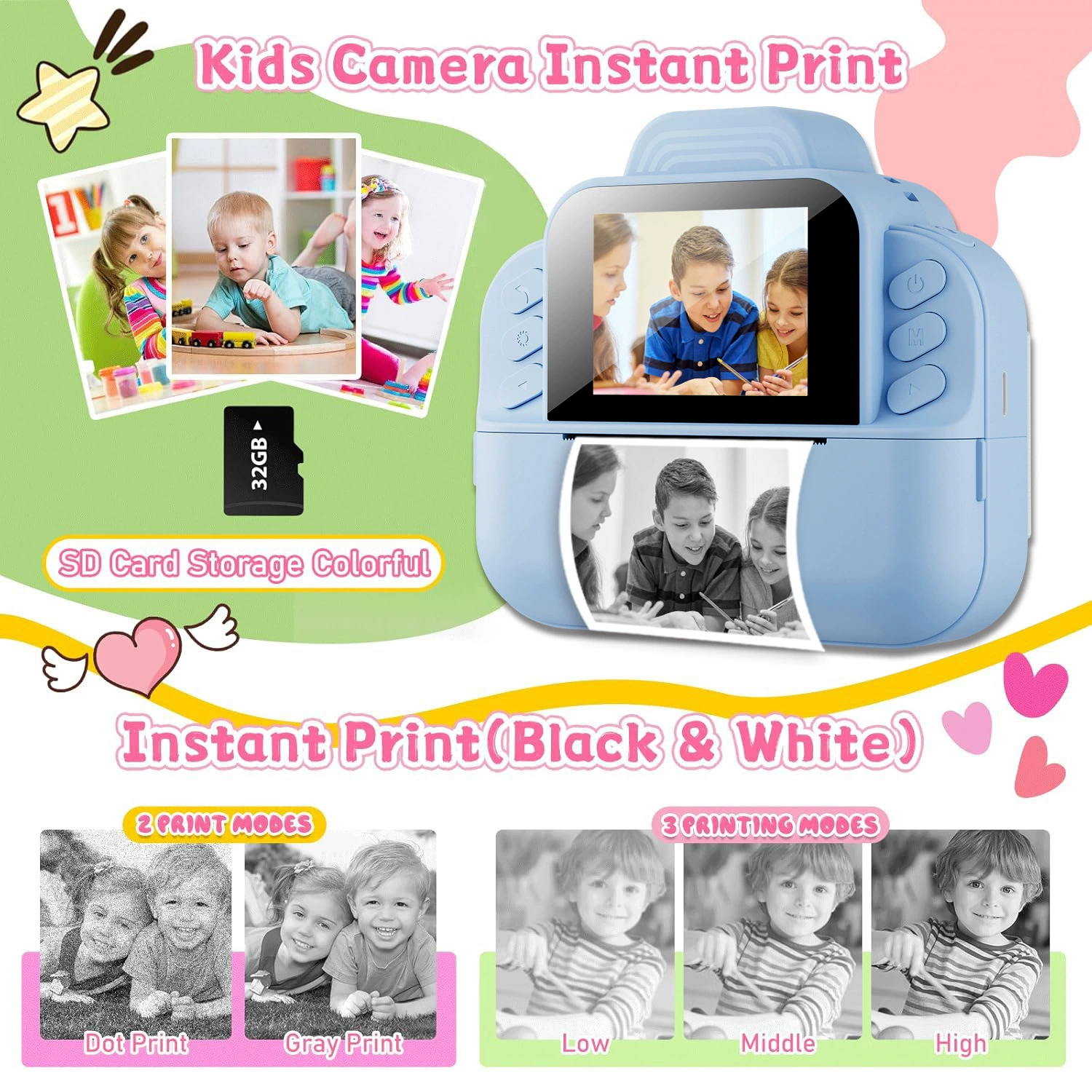 Polaroid, camera, toy, S9, 9, wholesale