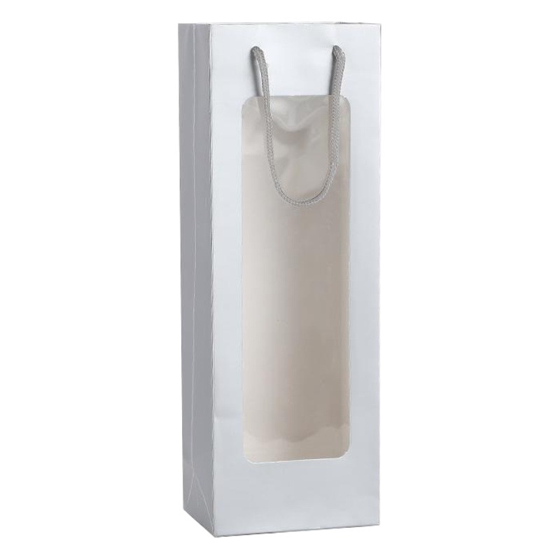 Bolsa de regalo de ventana bolsa de regalo de vino tinto solo bolsa de ventana de flor bolsa de embalaje de champán bolso