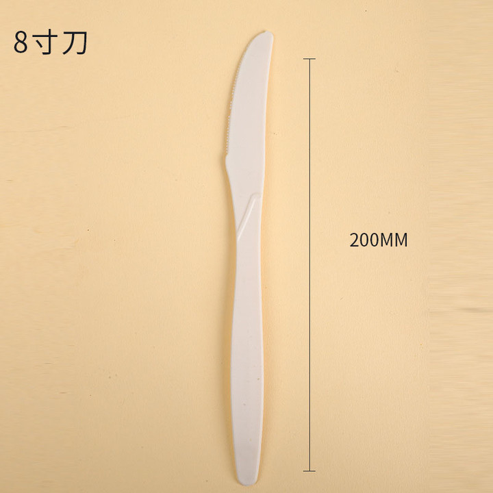 Biodegradable tenedor cuchara desechable cuchillo tenedor cuchara protección del medio ambiente vajilla almidón de maíz para llevar embalaje pizza cuchillo tenedor tejido