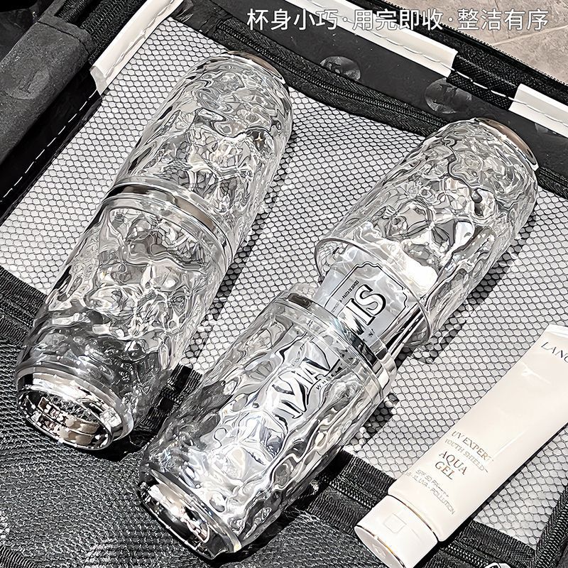 Juego de lavado de viaje de alto valor Cuchillo de enjuague bucal Cuchillo de dientes Taza de lavado conveniente Cazolero de dientes Juego de dientes Caja de almacenamiento de cepillos de dientes