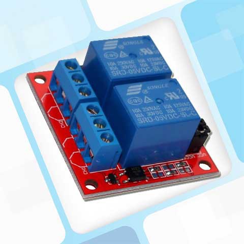 MO-94C 2路继电器模块/光耦隔离/高电平触发/松乐牌/5V