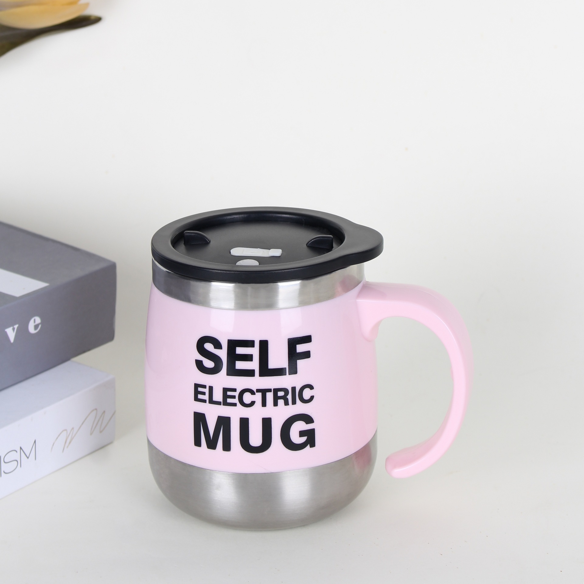 Automatic Self Stirring Mug Stainless Steel Electric Mixing Cup_voghion.com