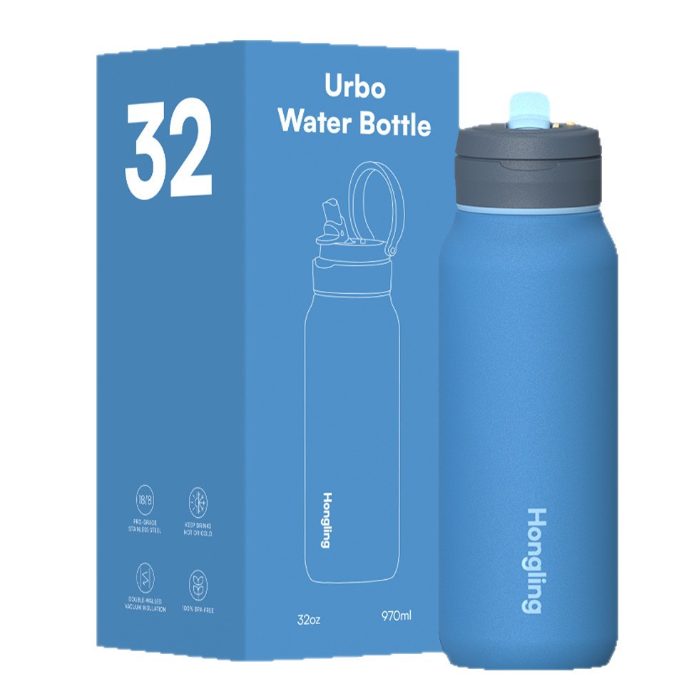 Nieuwe stofbestendige handgreep, op maat gemaakte, geïsoleerde beker van 304 roestvrij staal, hoogwaardige sportwaterfles, ruimtefles_voghion.com