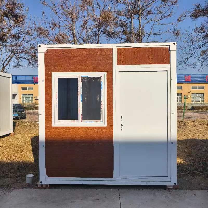 Contenedor de madera roja sala plegable dormitorio sitio de construcción oficina móvil simple caja rápida fabricante de contenedores al por mayor
