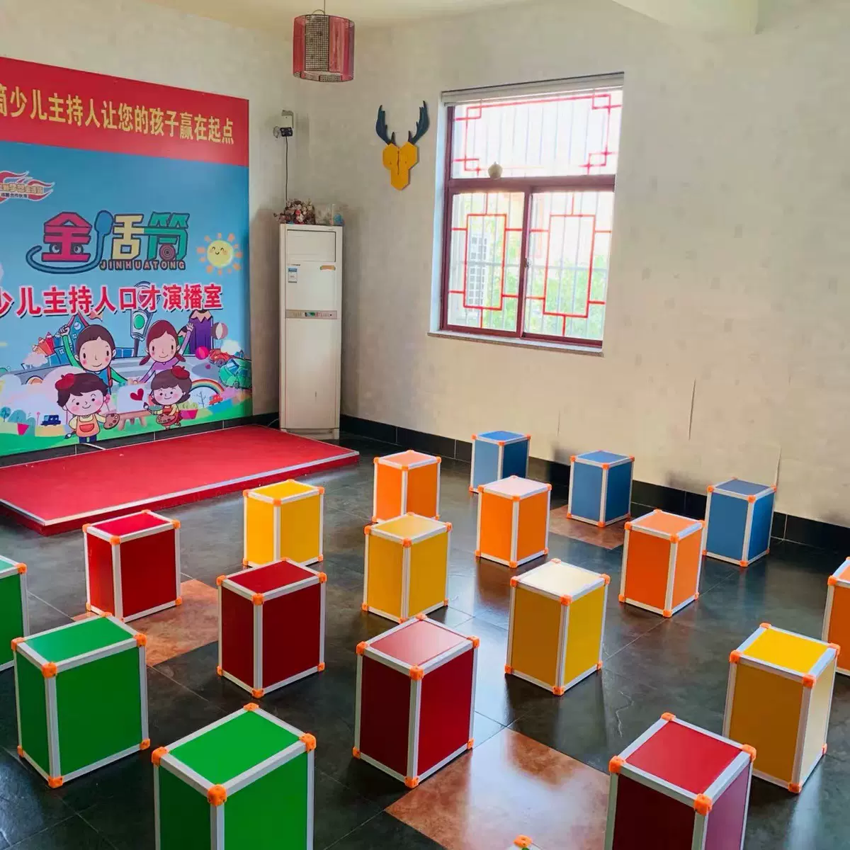 音乐凳子多功能中小学音乐教室专用凳六面体凳合唱凳积木凳合唱台