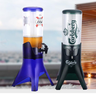 Wholesale 3 litre Carlsberg beer gun 1664 beer barrel wine rack bar KTV special ice bucket wine column wine dispenser