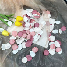 亚马逊爆款烫边丝绸玫瑰花瓣婚庆节日派对装饰纯手工仿真花瓣