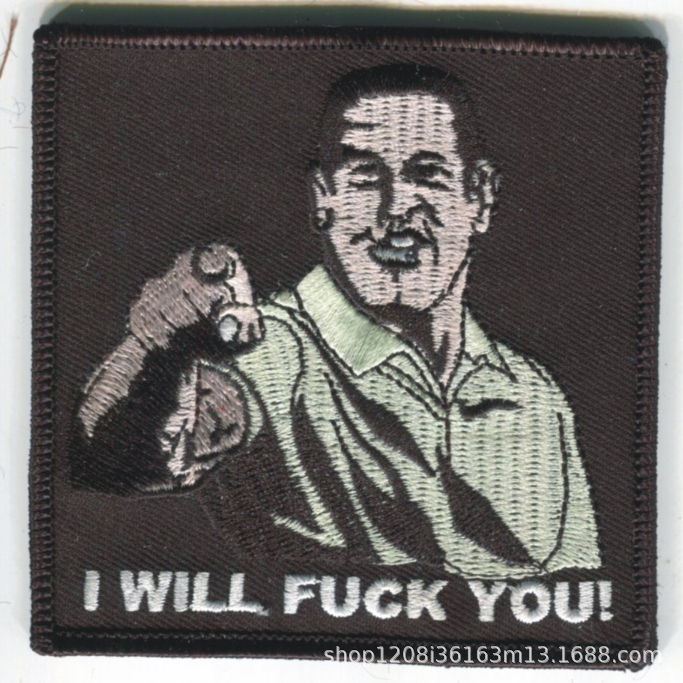 软胶绣花章  3.5英寸75%绣 绣花章仔  厂价销售 快速出货