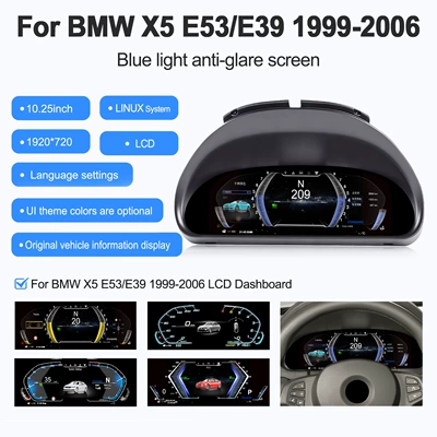 automobile instrument — Bmw E46 Dashboard 10.25inch - bmw-e53e39-1025inch-1999-2006-basic-model