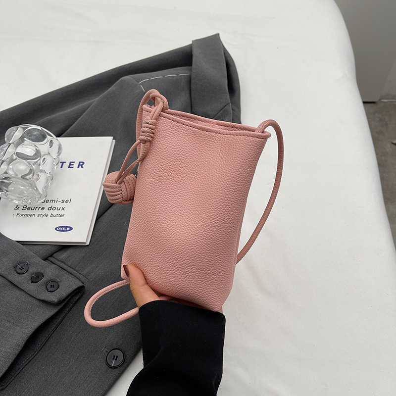 Bolso de mujer, estilo nicho, mini bolso, nuevo estilo, bolso sencillo e informal para teléfono móvil, moda coreana, bolso cruzado versátil