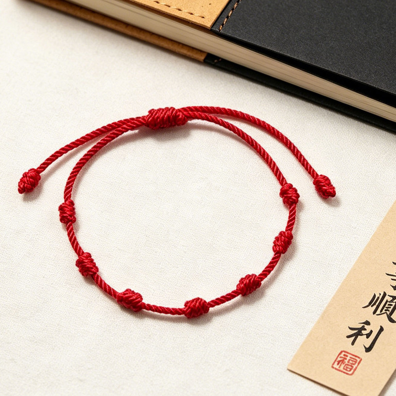 Cross-Border Best-Selling 7-Knot Simple Lucky Bracelet, Personalized Handmade Adjustable Friendship Bracelet for Couples, Wholesale Cross-Border Best-Selling 7-Knot Simple Lucky Bracelet, Personalized Handmade Adjustable Friendship Bracelet for Couples, Wholesale