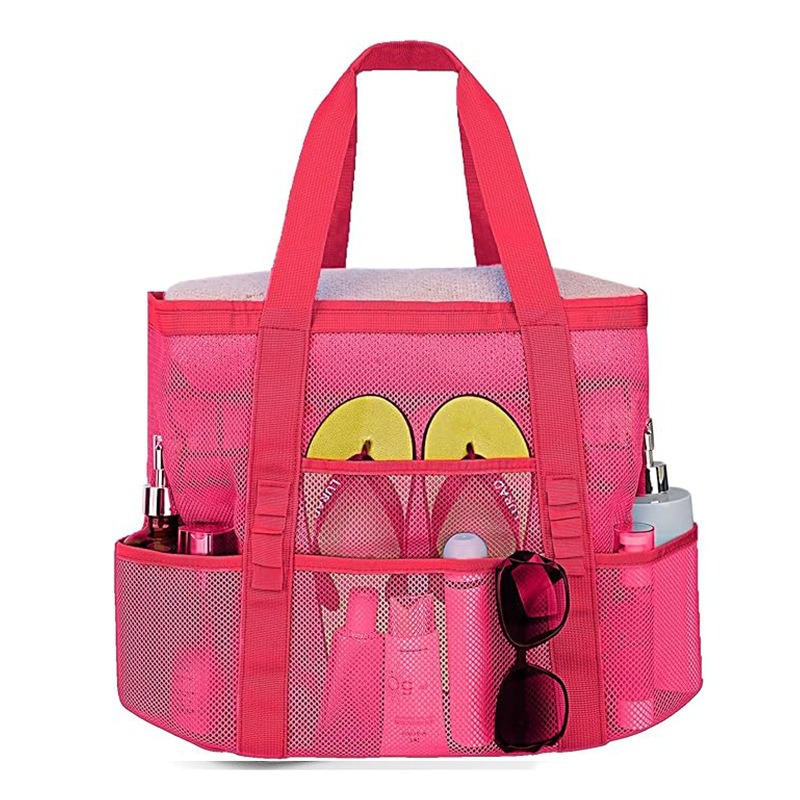 로즈 레드 다기능 비치 백