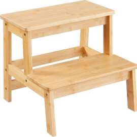 跨境木质儿童增高凳实木两用室内两步三步踏步楼梯椅子登高梯