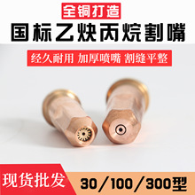 G01-30/100/300一体全铜丙烷割嘴 环形乙炔割咀梅花火焰割嘴