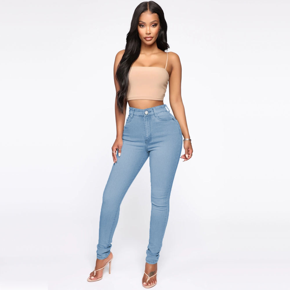 Women's Daily Street Simple Style Solid Color Ankle-length Jeans Skinny Pants display picture 13