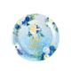 Baptism Party Supplies Blue Flower Welcoming Tableware Set Disposable Paper Plate Paper Towel Paper Cup Venue Layout Flag
