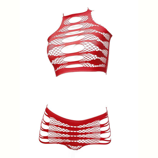 Popular Foreign Trade Bra New Sexy Suit Leak Bra Cut Out Sexy Intimates Upper and Lower Two-Piece Set 9077