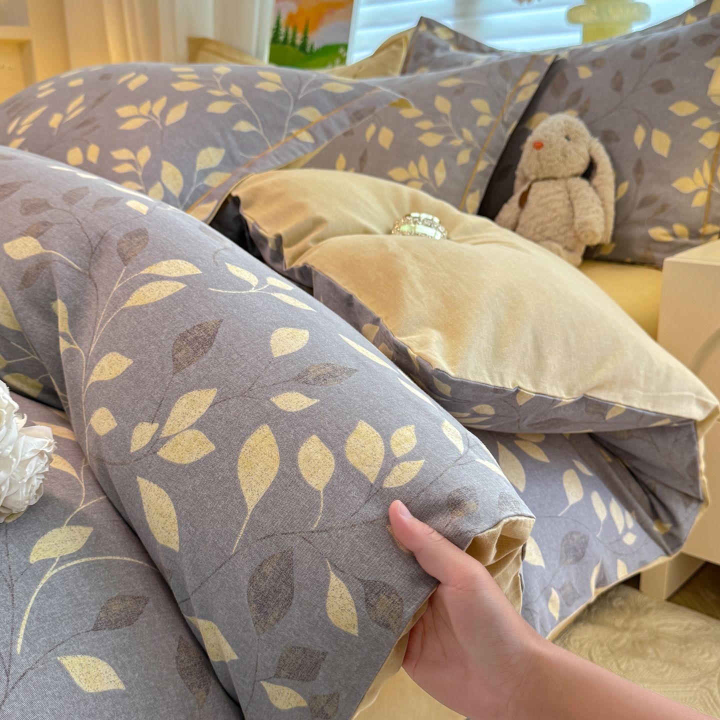 Otoño y invierno algodón grueso abrasión cama de tres piezas sábanas de algodón cubierta cama de cuatro piezas cama de invierno calentamiento