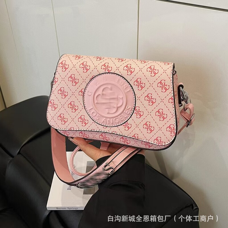 欧美爆款小众高级感女包潮25新款跨境外贸百搭印花复古单肩斜挎包|undefined