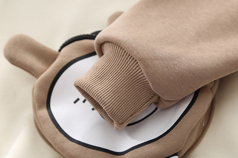 Vêtements pour garçons, style hiver avec manteau en coton épais en peluche, nouvel article 2024, gilet à capuche à blocs de couleurs pour bébé et enfant_voghion.com