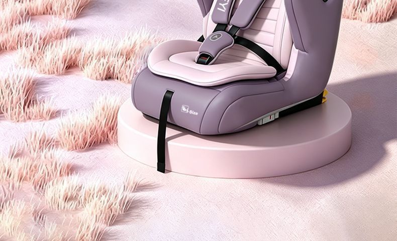 Simple rear seat safety seat for 12-year-olds, suitable for portable folding car seats for older children, children's car seat with cotton upholstery