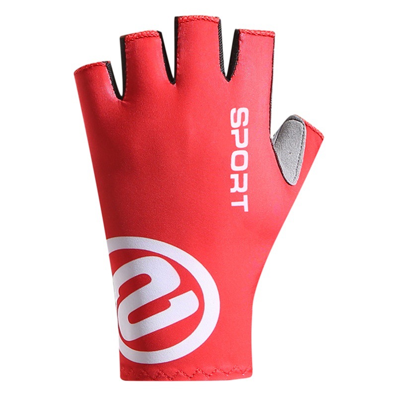 Deportes medio dedo guantes desgaste-resistente antideslizante transpirable protector solar gimnasio equipo guantes ciclismo bicicleta al por mayor