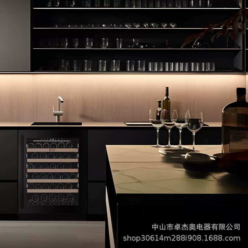 Vinicole家用恒温酒柜嵌入式红酒柜冷藏柜客厅岛台酒柜变频压缩机