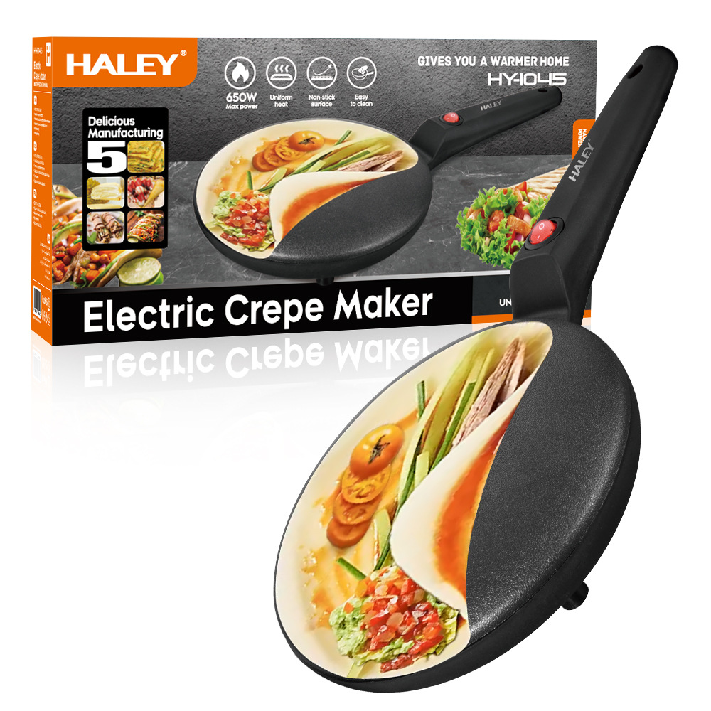 HALEY European Standard Household Spring Roll Wrapper Electric Pan, Maker, Gift Heating Thin Pancake Maker_voghion.com