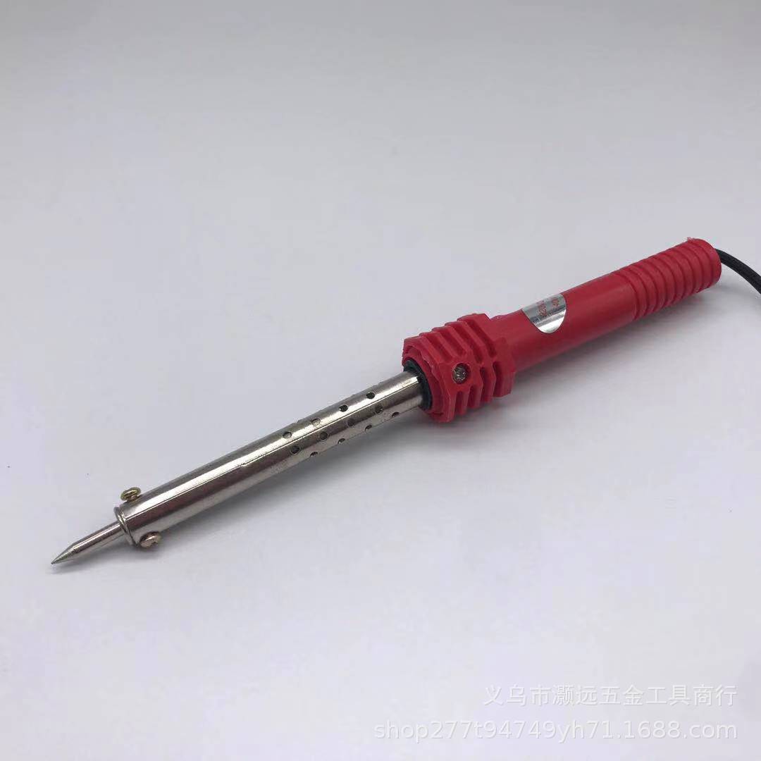 Round flat plastic handle tip external heating electric iron 30W/40W/60W