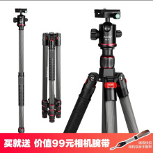 碳纤维大管径单反相机三脚架微单摄影反折碳素三角架打鸟长焦支架