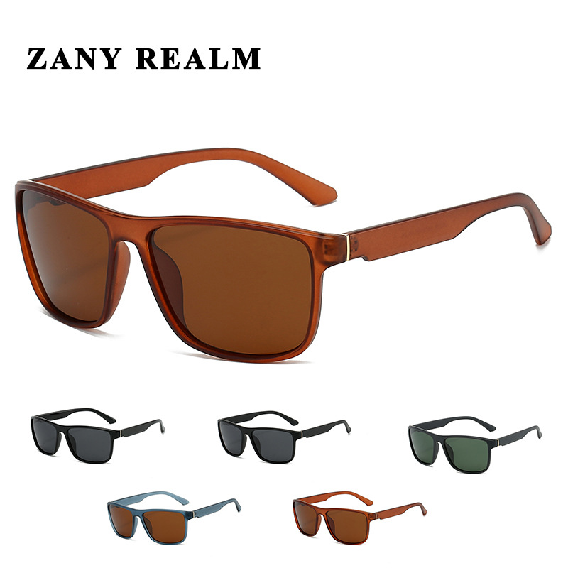 Gafas de sol retro de comercio exterior europeo y americano, gafas de sol polarizadas de conducción 24 nuevas gafas deportivas de alta gama para hombres del todo fósforo