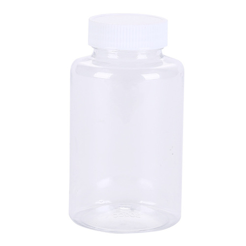 Wholesale transparent plastic bottles, liquid sealed jars with lids, powder dispensing bottles, sample bottles, PET large mouth bottles, wide mouth plastic bottles