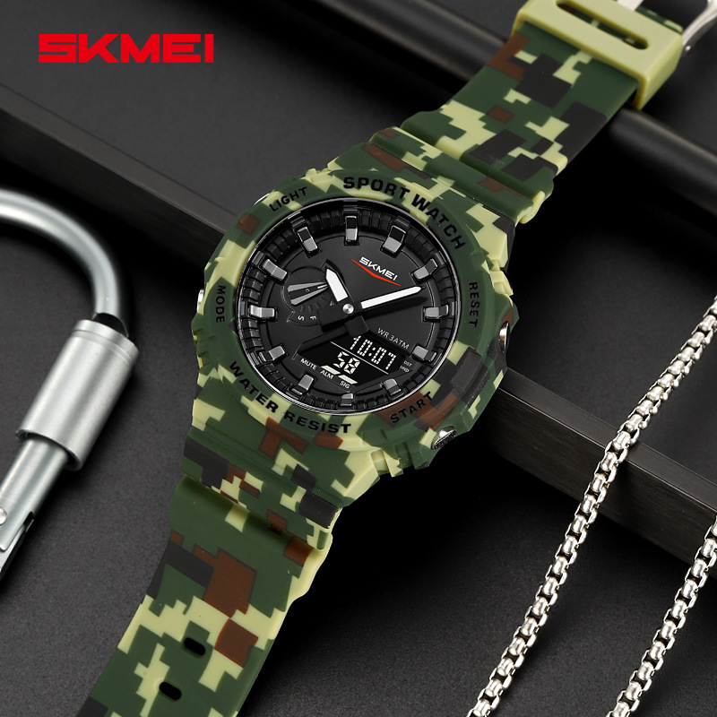 Reloj electrónico multifuncional Meimei 5 juegos de reloj despertador reloj electrónico estudiante deportes al aire libre impermeable reloj luminoso