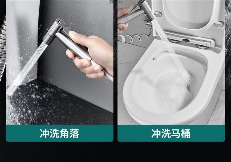 Wholesale of bathroom squat toilet water tank, toilet, washing machine flushing, spray Angle valve, one inlet and two outlets with pressurized flushing water Specification drawing