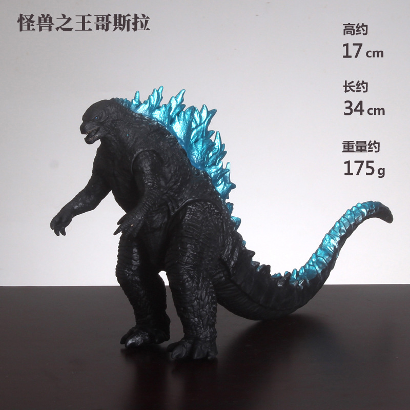 Monster King Godzilla pegamento flexible grande muñeca juguete hecho a mano modelo violento monstruo dinosaurio conjunto móvil