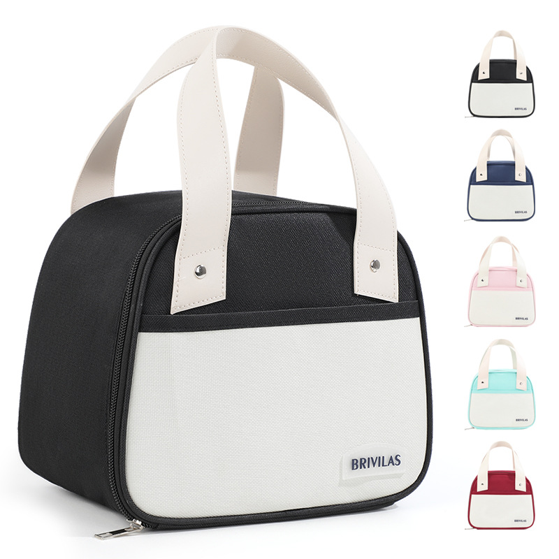 Bolsa de almuerzo portátil de gran capacidad bolsa de aislamiento de almuerzo de trabajador de oficina bolsa de almuerzo de estudiante bolsa de almacenamiento de caja de Almuerzo