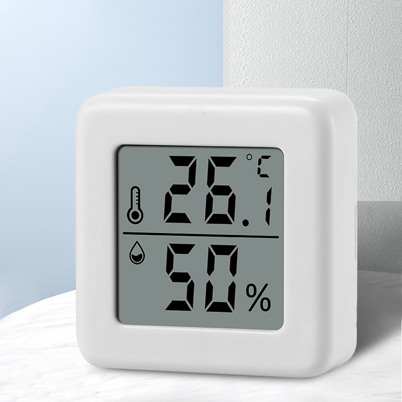 沈拓电子温湿度计 爬宠带双面贴 婴儿房迷你型数字式温度计湿度计