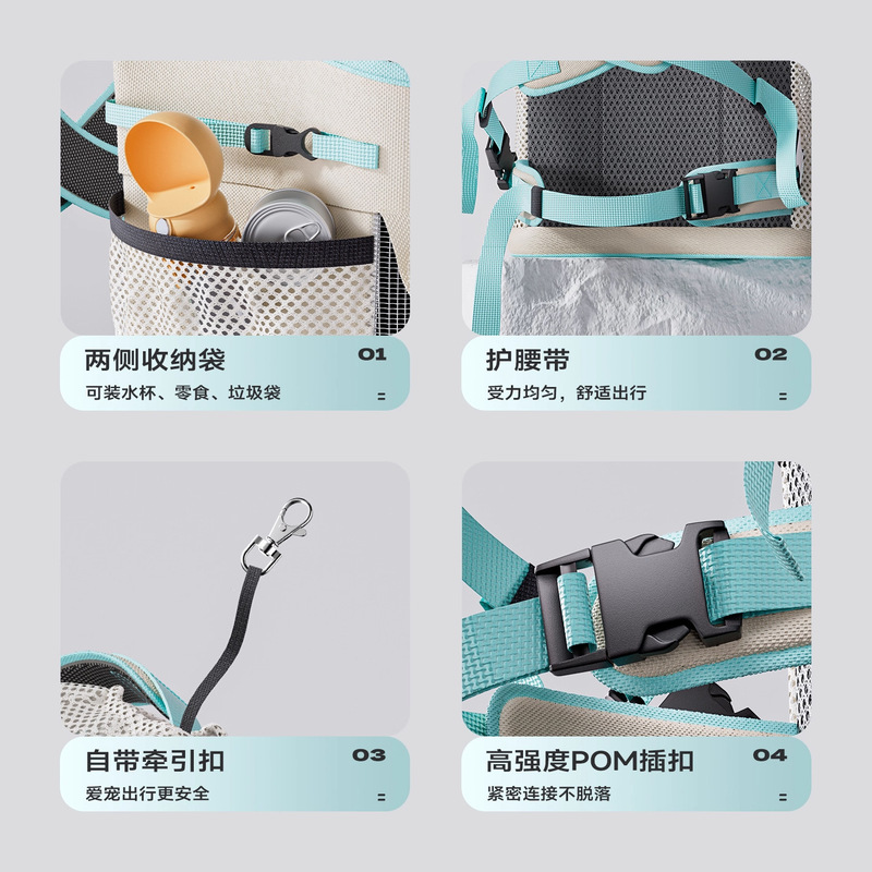 猫包便携外出轻便款背带胸前包猫咪猫包双肩大容量装小狗宠物背包|undefined