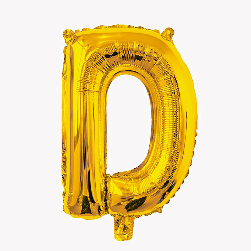 Globo de letra de película de aluminio de 16 pulgadas, versión americana en mayúsculas, cuerpo delgado, pinyin en inglés, decoración de caracteres, globo de papel de aluminio AZ al por mayor