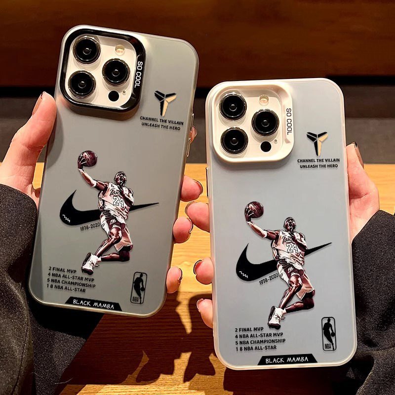 Dunk Kobe for Apple 15/14promax all-inclusive anti-fall iPhone16 color silver phone case 12/11 tide