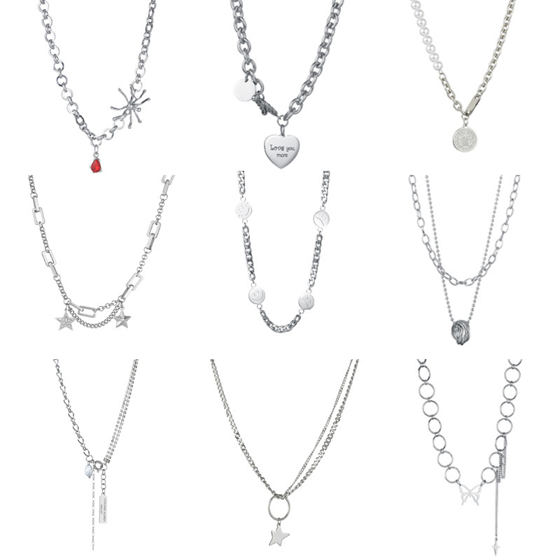 Brand small design necklace stainless steel