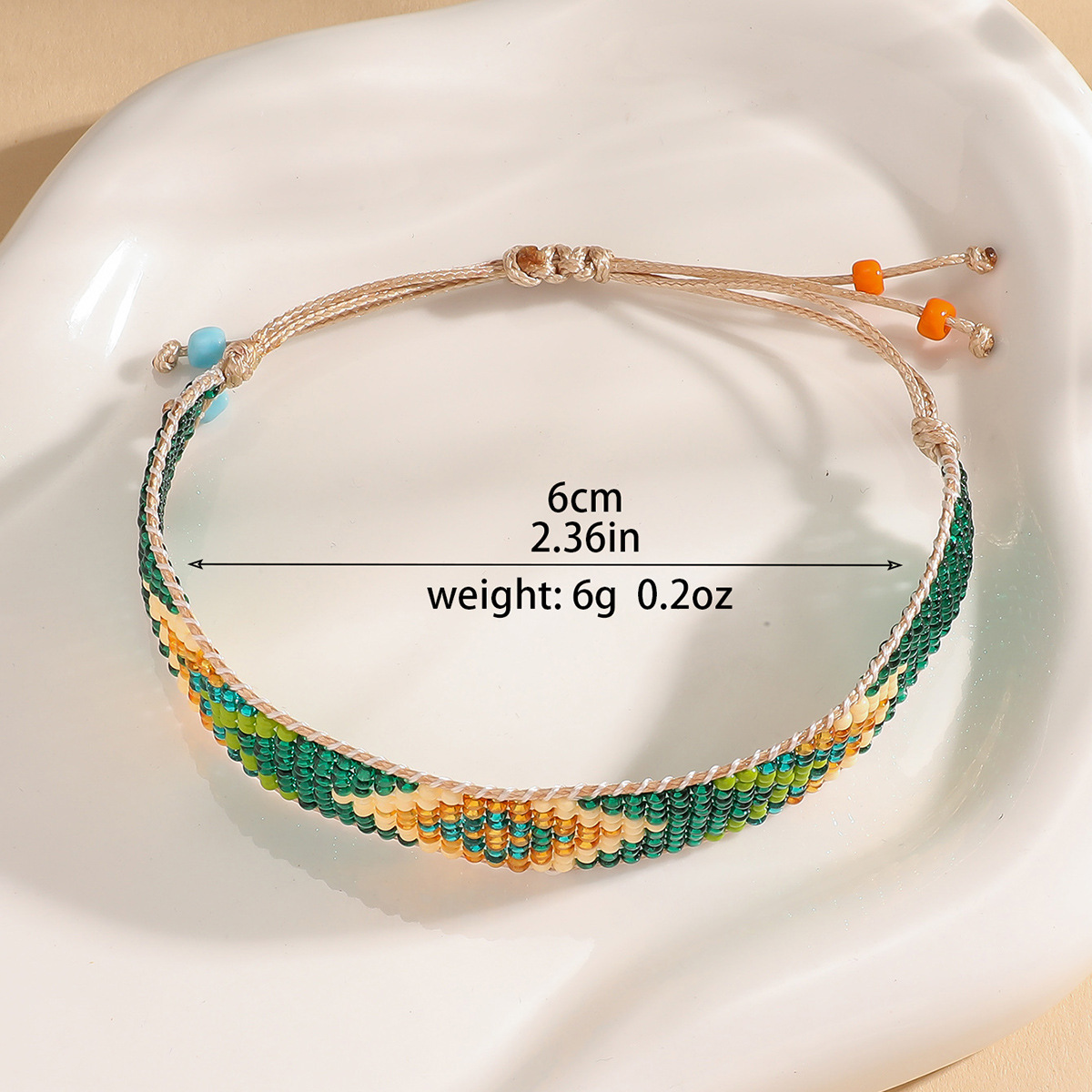 9g Weight Slider Clasp Closure Clasp Closure Type Bracelets Classification cord Chain Material Beaded Chain Chain Type 1 Piece Quantity Daily Occasion Seed Bead, cord Material Rhombus Pattern All Seasons Season Unisex Gender Knitting Design Ethnic Style Style Ethnic Style Rhombus Seed Bead Cord Beaded Chain Slider Clasp Closure String Bracelets Wholesale 16
