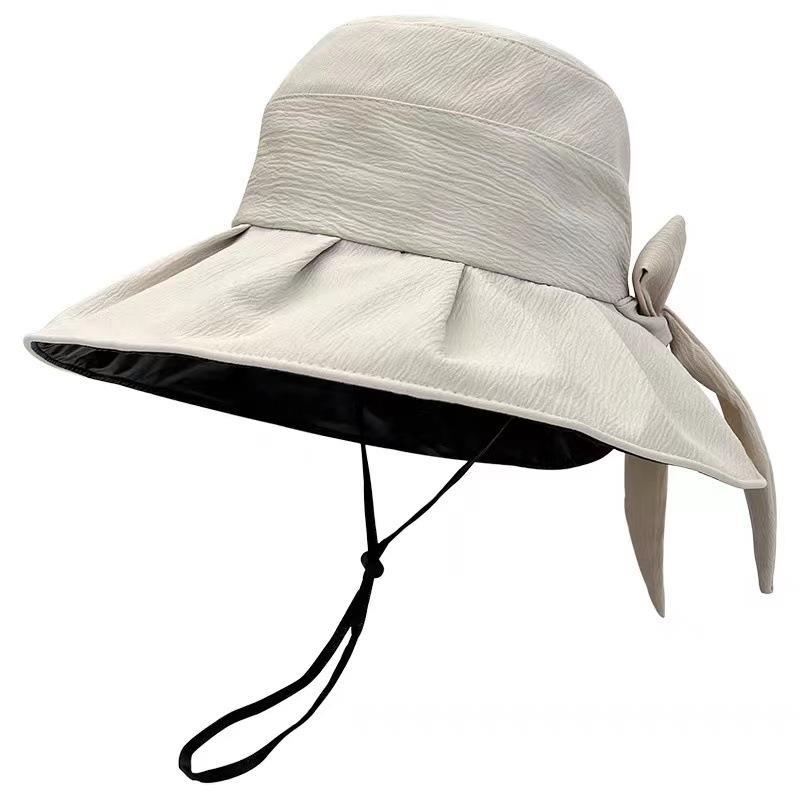 Sombreros de sol de mujer sombrero de moda 2025 nuevo arco sombrero de sombra de sol sombrero de pescador