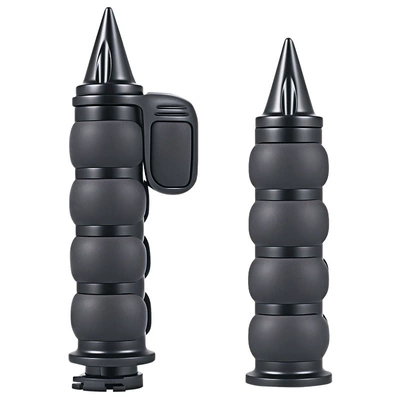 Motorcycle Handle Cover: handlebar 25MM universal modified - sbj-10080-harley-25mm-handle-rubber-tip-large-power-black