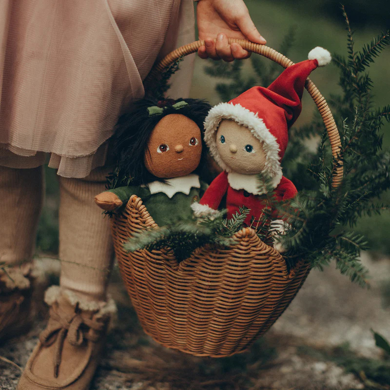Cestas de recolección de estilo nórdico de caña natural tejida retro artesanal de caña tejida de flores canasta de almacenamiento de juguetes al aire libre para niños