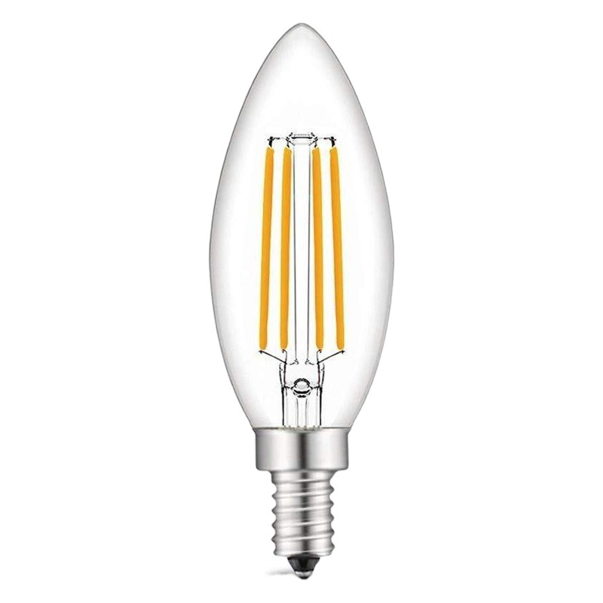 C35 E12 E14 E27 señaló LED luz de la vela COB brillante retro tungsteno lámpara 220V bola cristal bombilla
