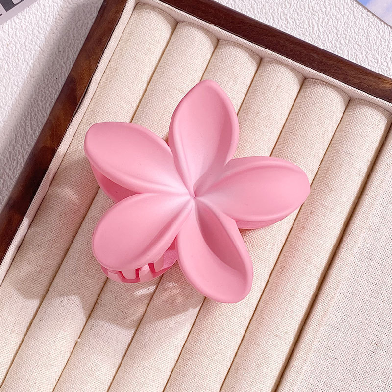 可爱少女夏日度假风鸡蛋花抓夹沙滩海边发卡后脑勺盘发鲨鱼夹子女|undefined