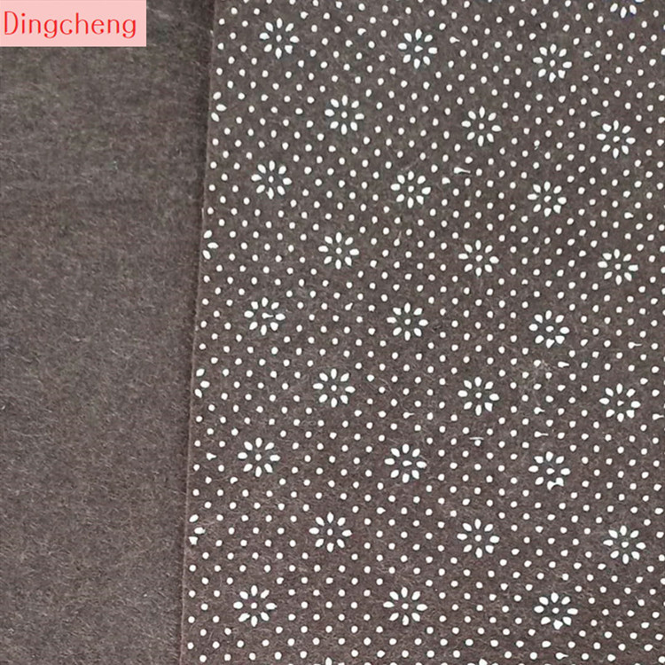 厂家直供 针刺毛毡布 点塑面料 地毯止滑布 针刺化纤毛毡无纺布