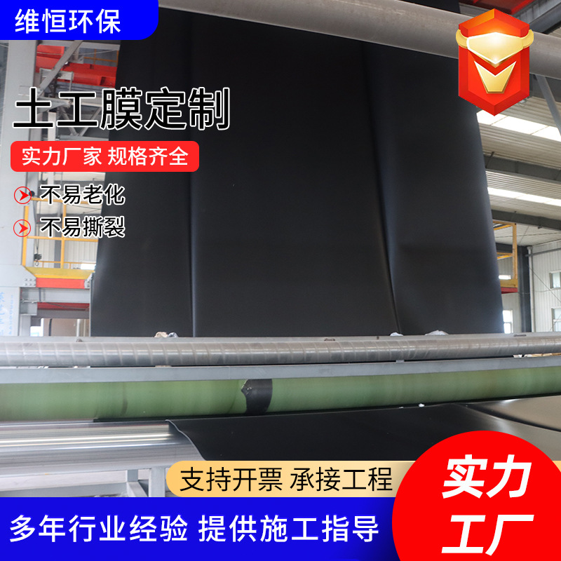 土工膜尾矿双糙面土工膜石化炼油厂垃圾填埋油罐防渗hdpe土工膜